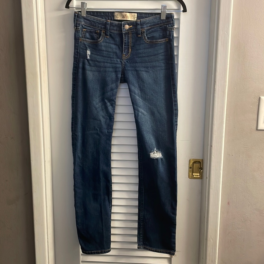 Y2k Hollister Low Rise Distressed Jeans Size 26 Skinny
